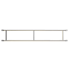 Dubbele aluminium leuning