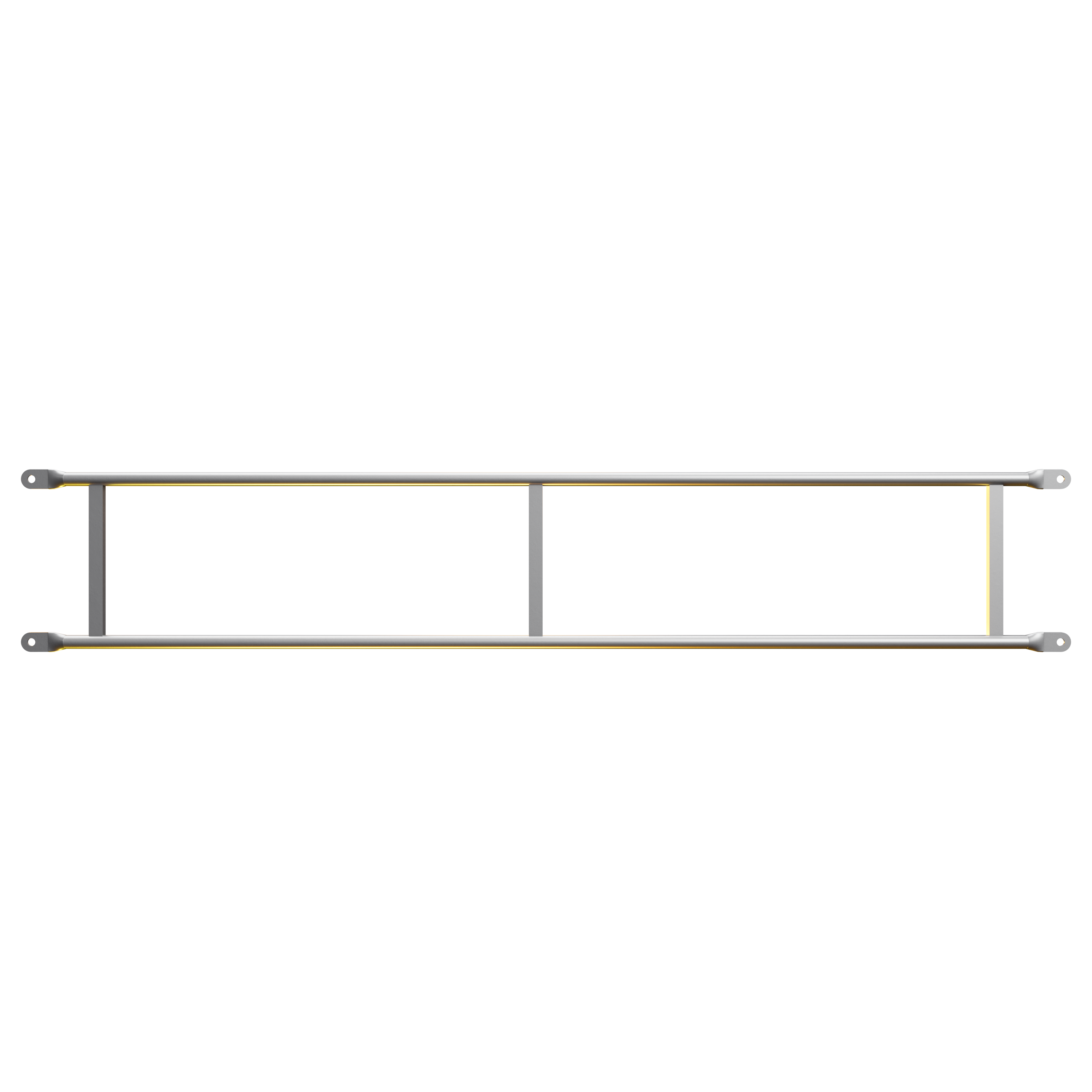 Dubbele aluminium leuning