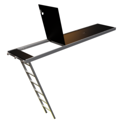 Aluminium en multiplex werkplatform